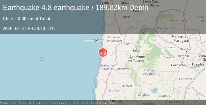 Map of Antofagasta, Chile