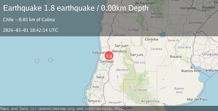 Map of Region Metropolitana, Chile
