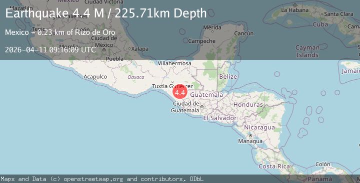 Map of Chiapas, Mexico