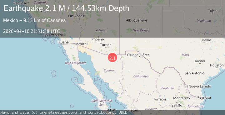 Map of Sonora, Mexico
