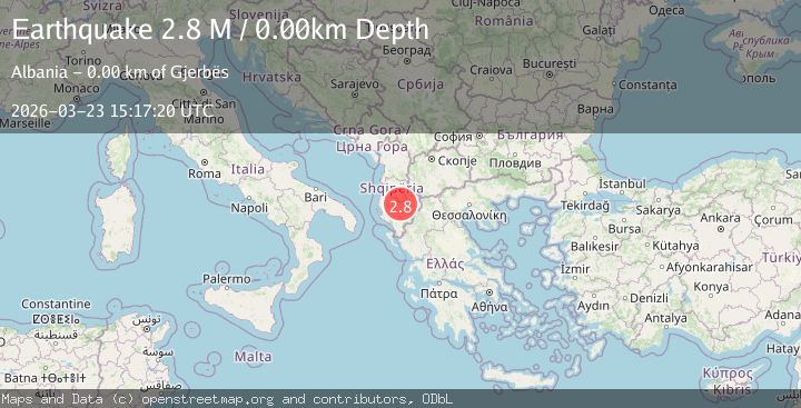 Map of Greece-Albania border region