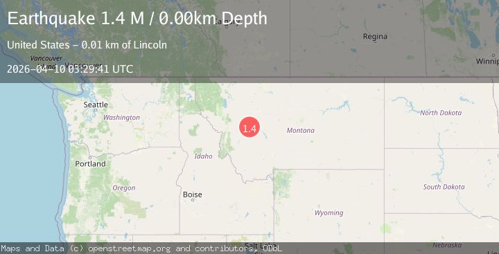 Map of western Montana