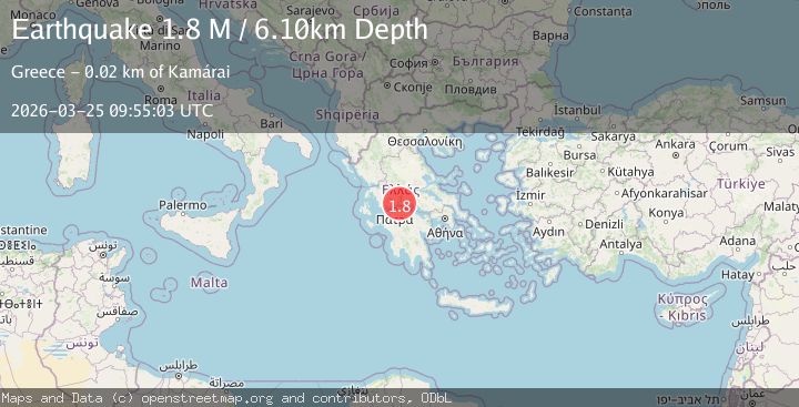 Map of Central Greece