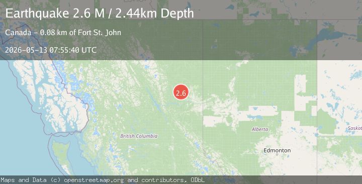 Map of British Columbia, Canada