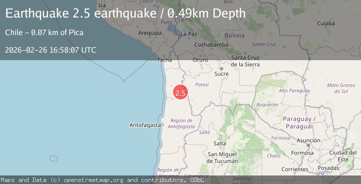 Map of Antofagasta, Chile