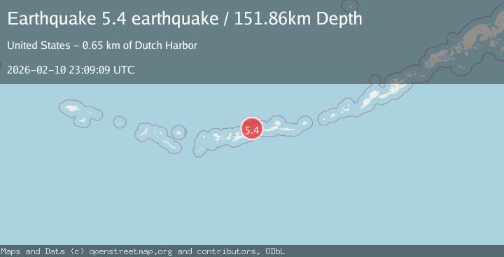 Map of Andreanof Islands, Aleutian Islands, Alaska