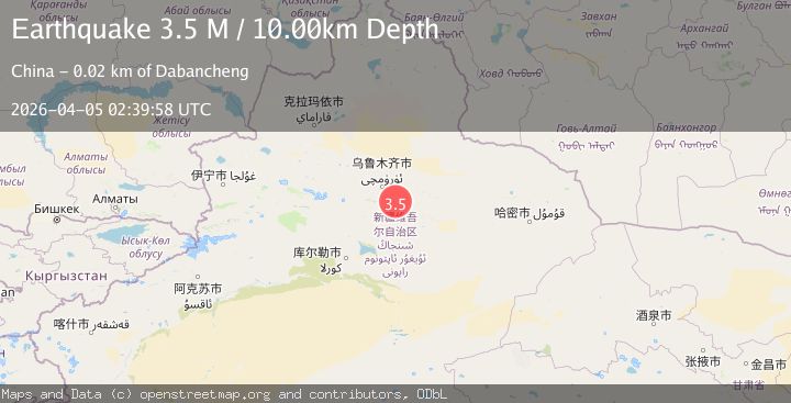 Map of northern Xinjiang, China