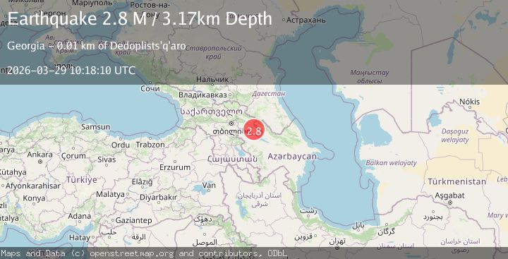 Map of Georgia (Sak'art'velo)