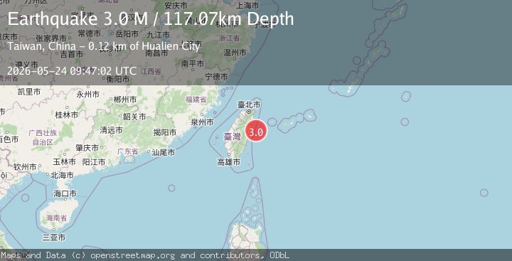 Map of Taiwan region