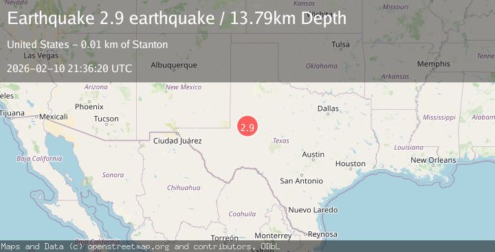 Map of western Texas