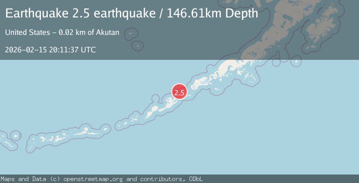 Map of Fox Islands, Aleutian Islands, Alaska