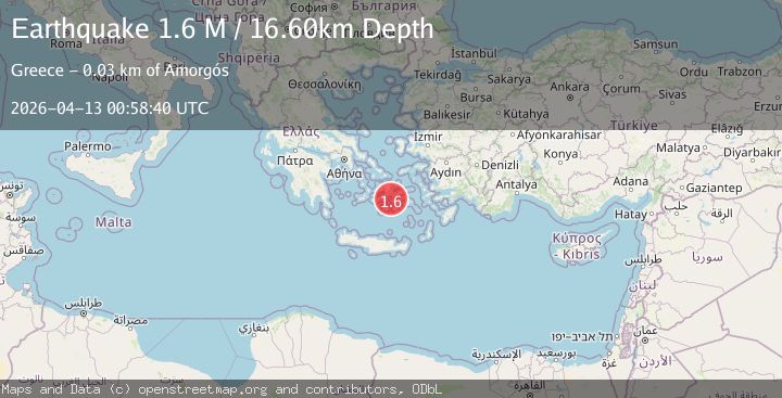 Map of Dodecanese Islands, Greece