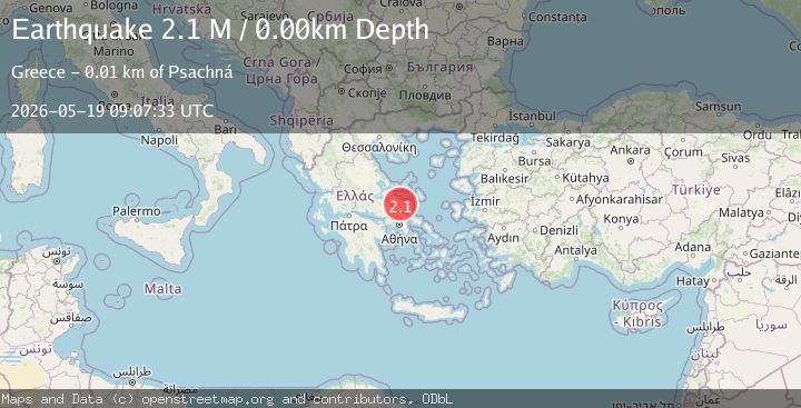 Map of Central Greece