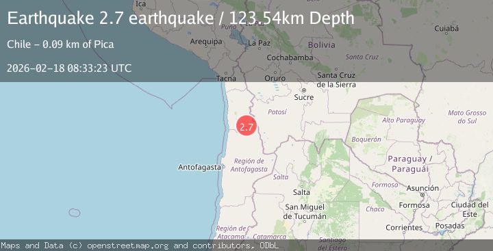 Map of Tarapaca, Chile