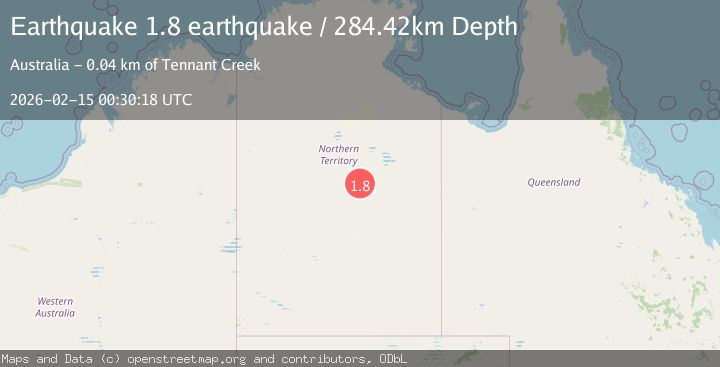 Map of Northern Territory, Australia