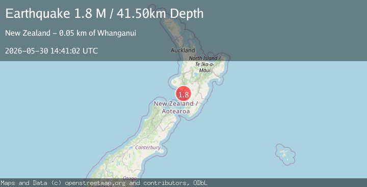 Map of Cook Strait, New Zealand