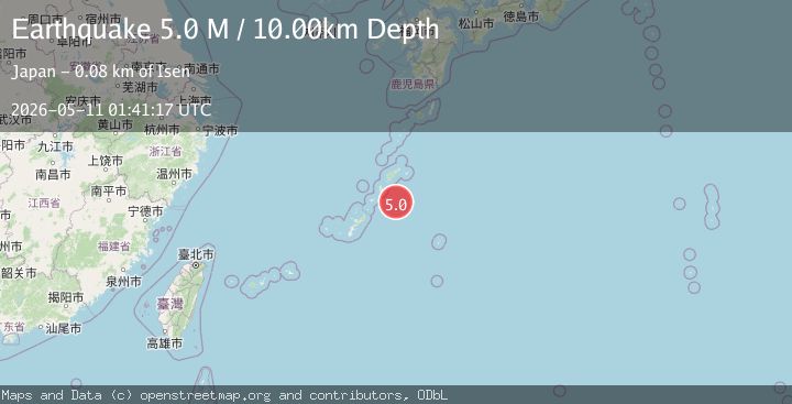 Map of Ryukyu Islands, Japan