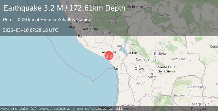 Map of southern Peru