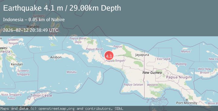 Map of Papua, Indonesia