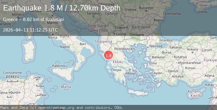 Map of Greece-Albania border region