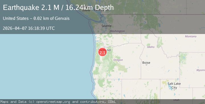 Map of Oregon
