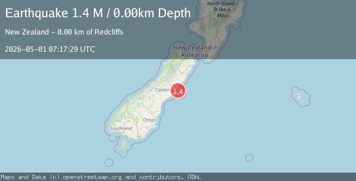 Map of Christchurch City, New Zealand