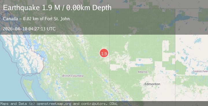 Map of British Columbia, Canada