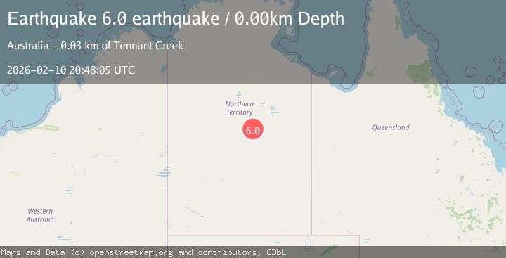 Map of Northern Territory, Australia