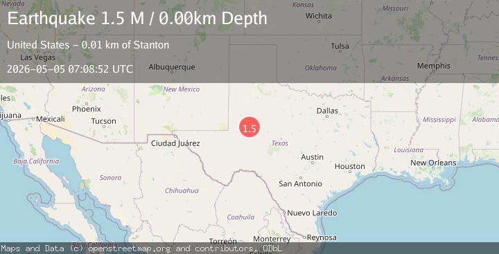 Map of western Texas