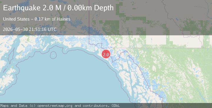 Map of Southeastern Alaska