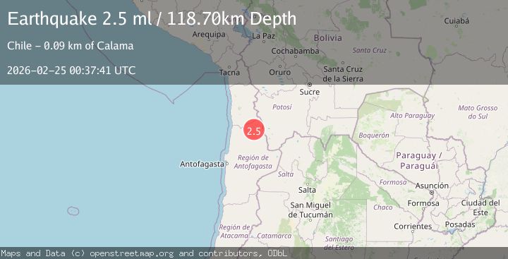 Map of Antofagasta, Chile