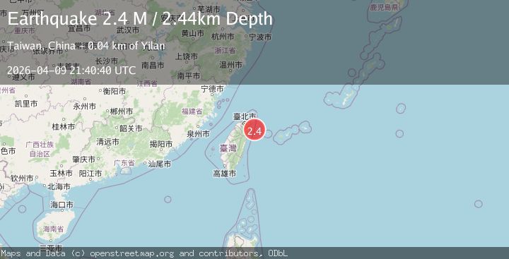 Map of Taiwan region