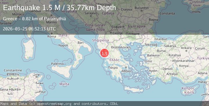 Map of Greece-Albania border region