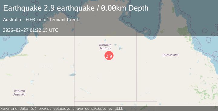 Map of Northern Territory, Australia