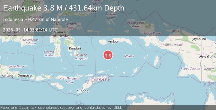 Map of Banda Sea