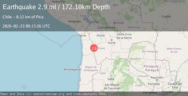 Map of Potosi, Bolivia