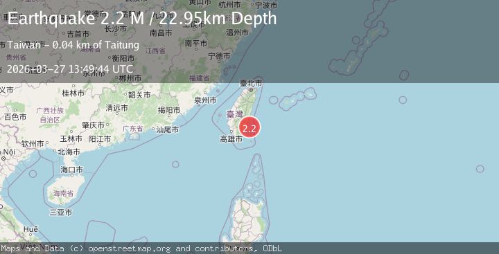 Map of Taiwan region