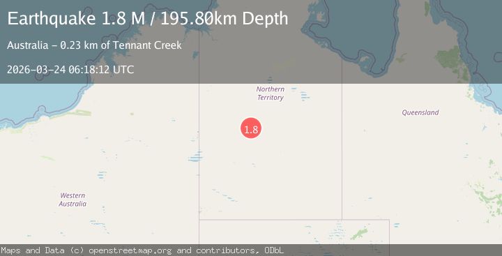Map of Northern Territory, Australia