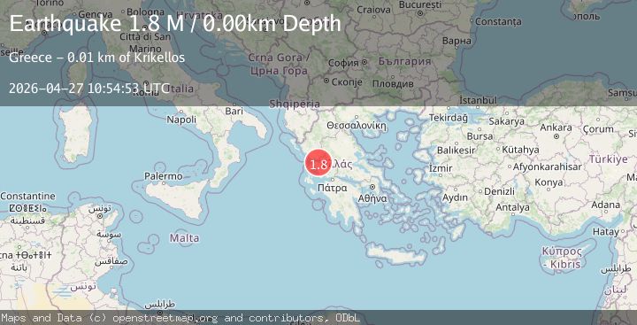 Map of Near the coast of Greece