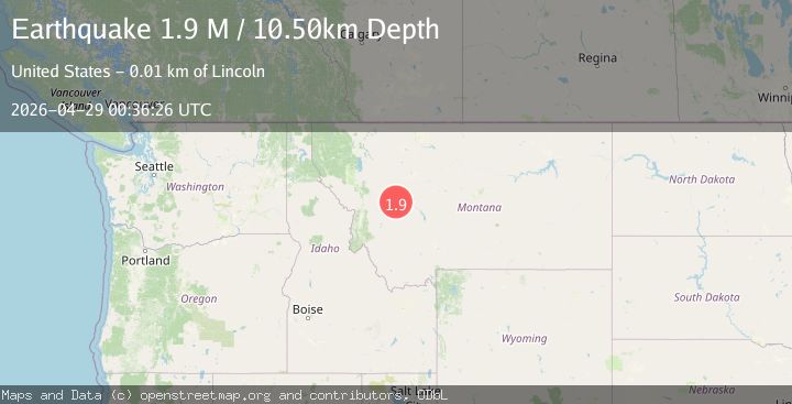 Map of western Montana
