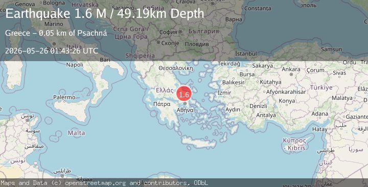 Map of Central Greece