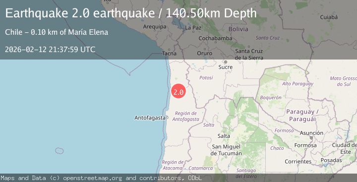 Map of Antofagasta, Chile