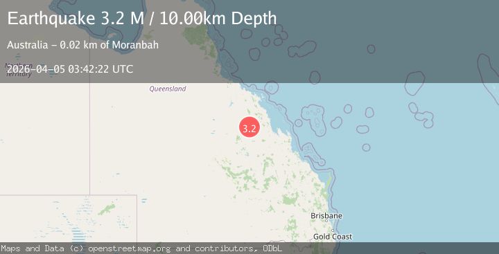 Map of Queensland, Australia