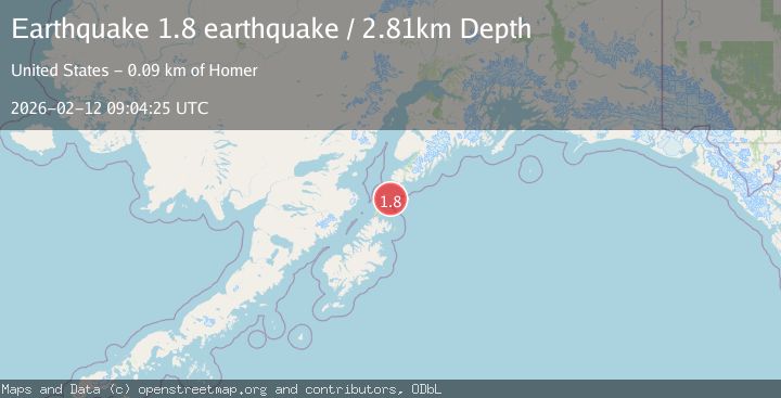 Map of Kodiak Island region, Alaska
