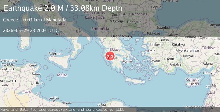 Map of Near the coast of Greece