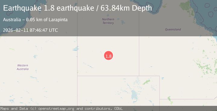 Map of Northern Territory, Australia