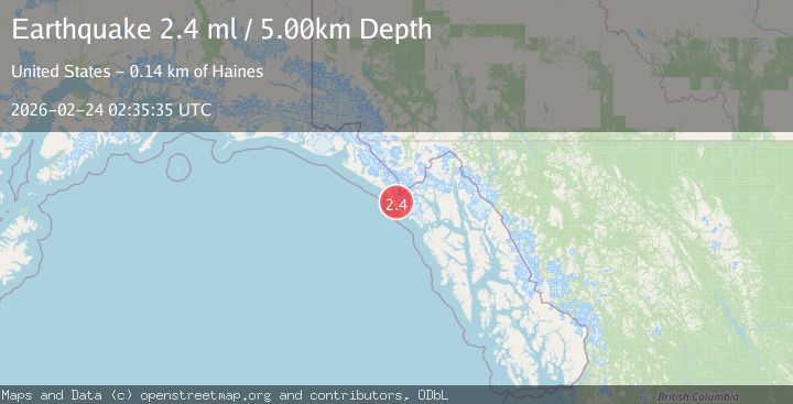 Map of Southeastern Alaska