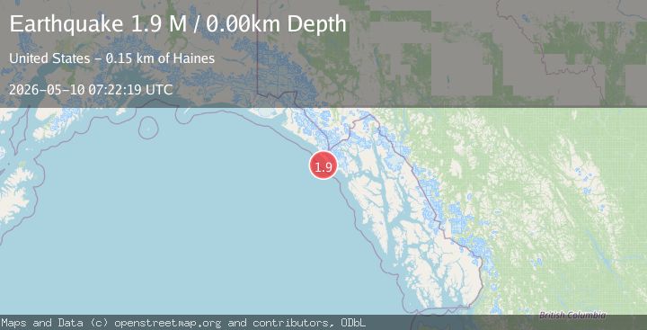 Map of Southeastern Alaska
