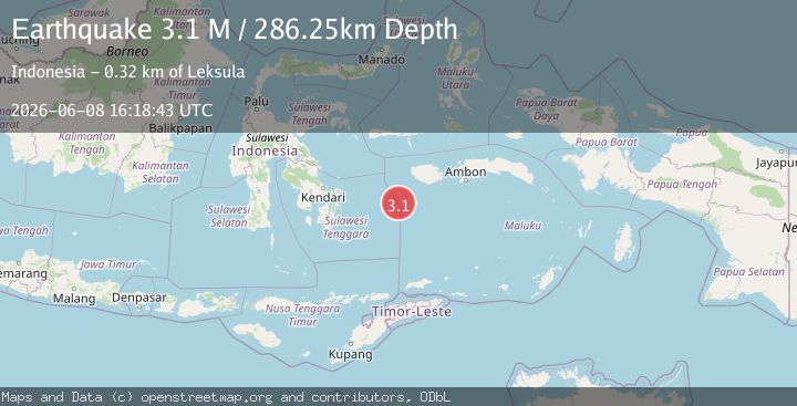 Map of Banda Sea