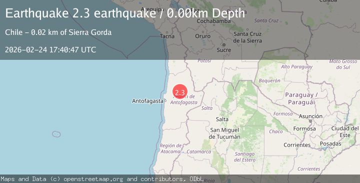 Map of Antofagasta, Chile